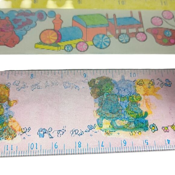 Vtg Lot of 4 80s/90s Rulers Lenticular Magic Motion Nostalgic Childrens Rulers - Picture 3 of 7